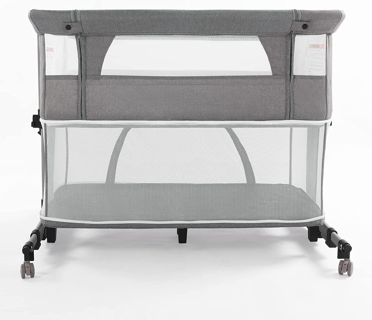 nordmiex 3 in 1 Baby Crib Bedside Crib,Baby Bassinet,Baby Bed Adjustable Portable Bed for Infant/Baby,Khaki - Image 8
